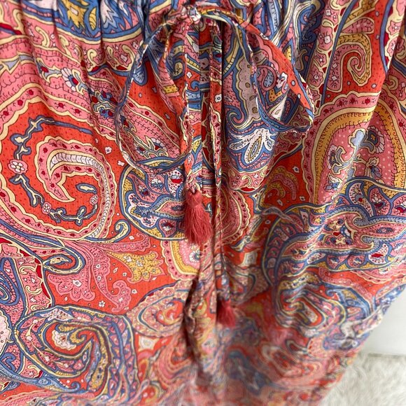 Molly Bracken Women's Multicolor Pink Isabelle Paisley Woven Jumpsuit Size S/XL - Picture 8 of 15